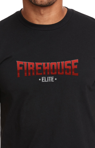 Firehouse Elite Text Logo with Chant T-Shirt