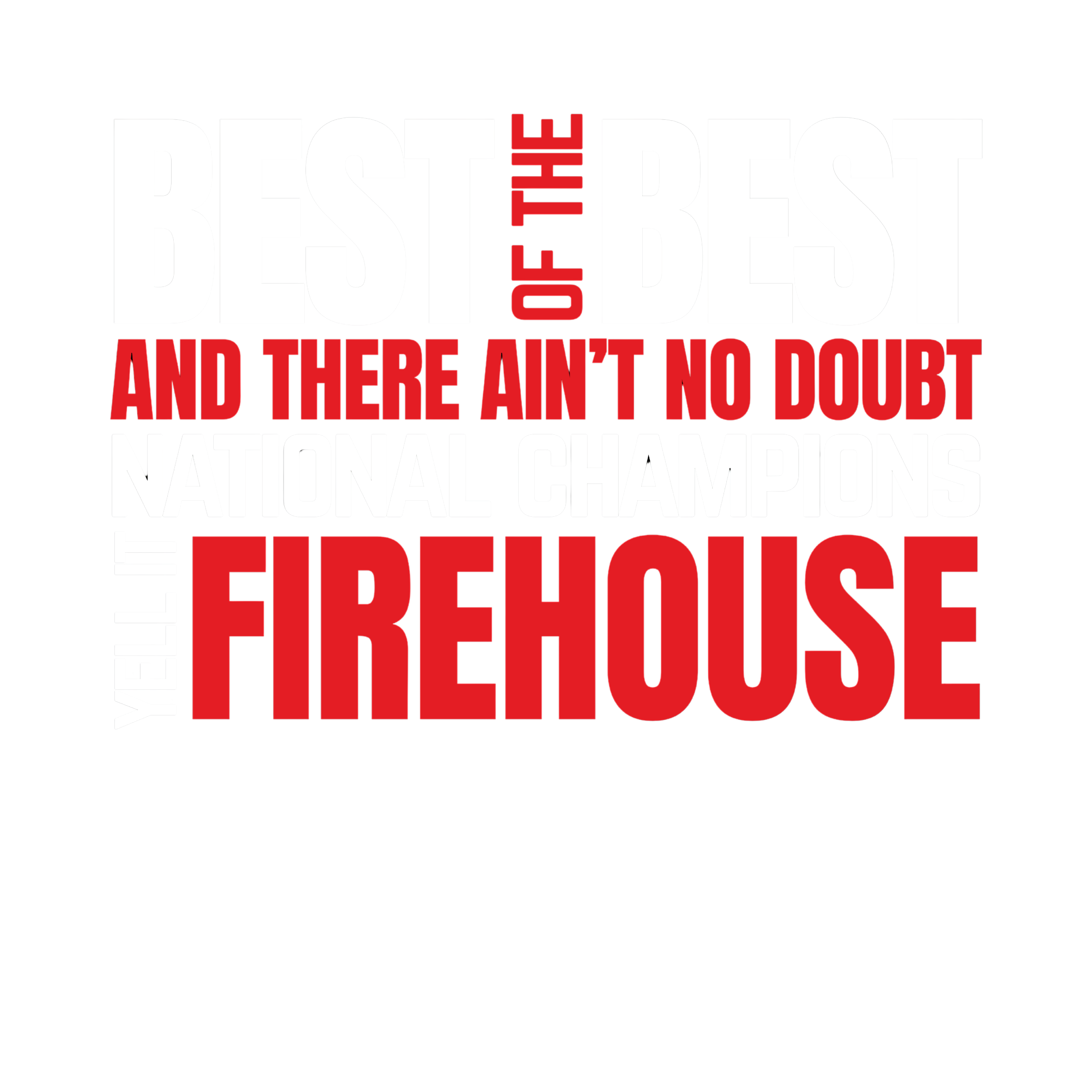 Firehouse Elite Text Logo with Chant T-Shirt