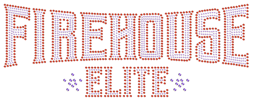 Firehouse Elite Rhinestone Text Cropped Tee