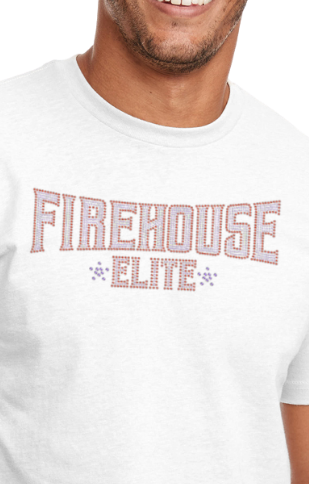 Firehouse Elite Rhinestone Text T-shirt