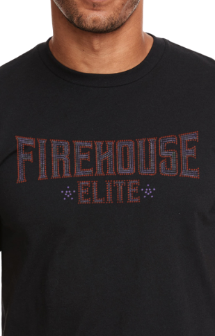 Firehouse Elite Rhinestone Text T-shirt