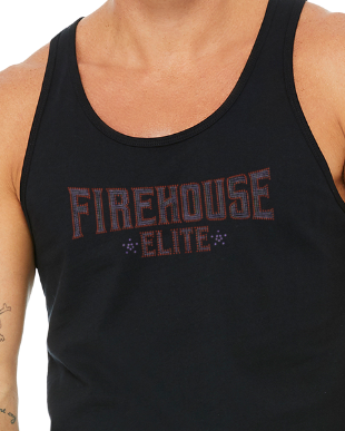 Firehouse Elite Rhinestone Text Tank Top