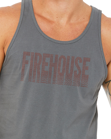 Firehouse Red Drip Tank Top