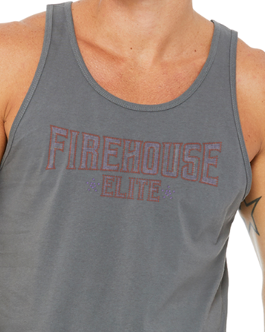 Firehouse Elite Rhinestone Text Tank Top