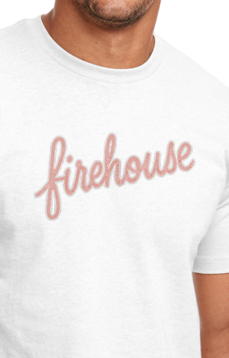 Firehouse Red Script Rhinestone T-Shirt