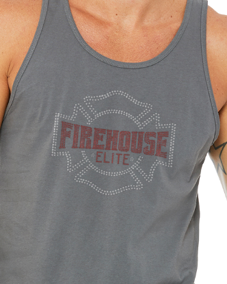 Firehouse Elite Badge Rhinestone Logo Tank Top