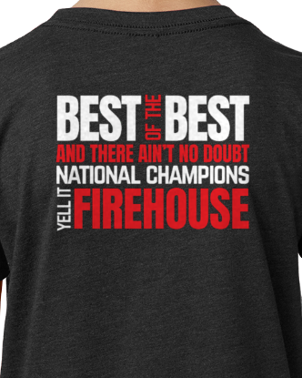 Firehouse Elite Text Logo with Chant T-Shirt